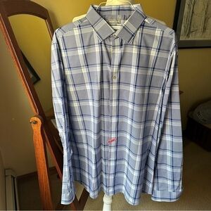 Michael Kors Regular Fit Airsoft Stretch Button Down Dress Shirt sz 2XL‌‌‌‌‌‌‌
